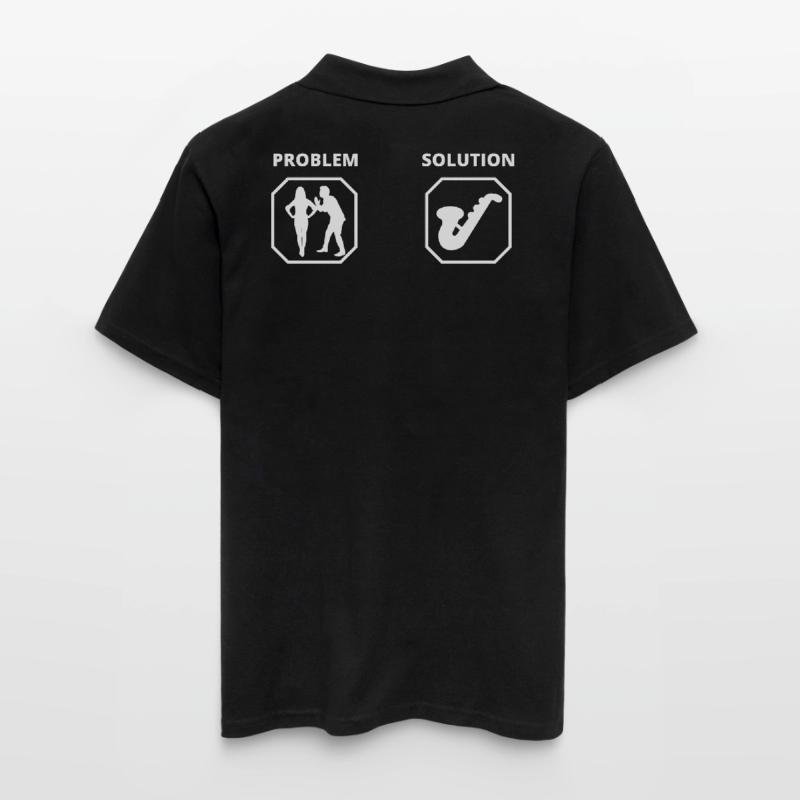 PROBLEM SOLUTION SAXOPHON Männer Poloshirt