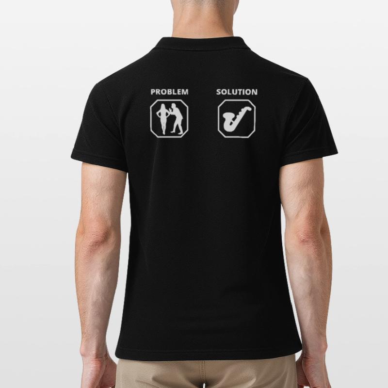 PROBLEM SOLUTION SAXOPHON Männer Poloshirt