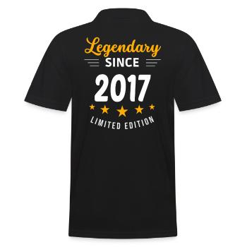 Légendaire depuis 2017 - Polo Homme - noir - Dos - Kai (181cm)