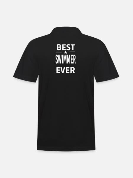 Best Ever SWIMMER - Men's Polo Shirt - black