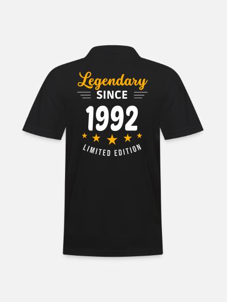 Legendary since 1992 - Men's Polo Shirt - black