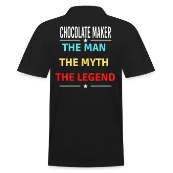 L’homme Le mythe La légende CHOCOLATIER - Polo Homme - noir - Dos - Kai (181cm)