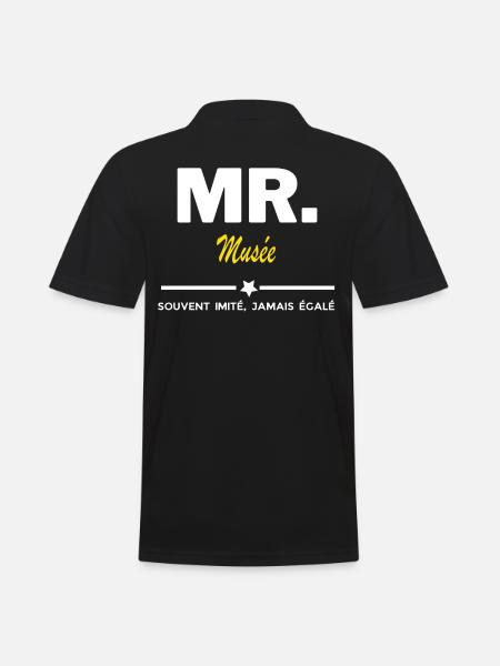 MR. souvent imité, jamais égalé Musée - Polo Homme - noir