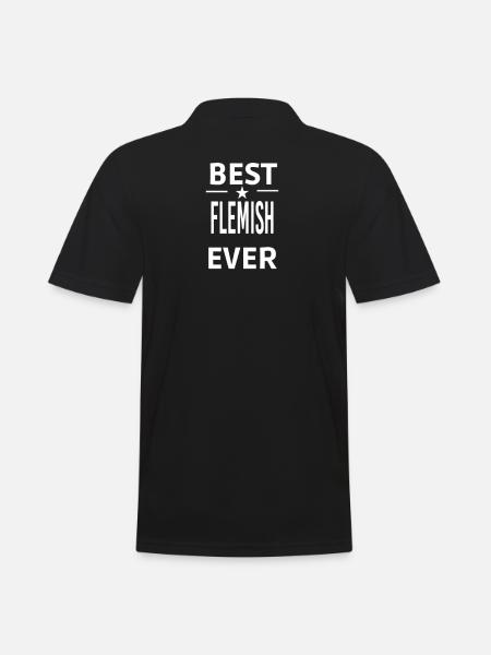 Best Ever FLEMISH - Men's Polo Shirt - black