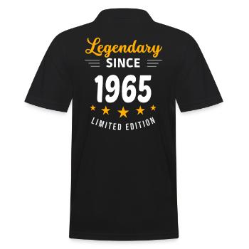 Legendary since 1965 - Men's Polo Shirt - black - Back - Kai (181cm)