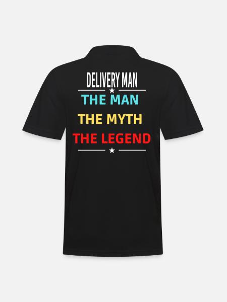 The Man The Myth The Legend DELIVERY MAN - Men's Polo Shirt - black