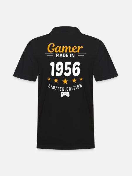 Gamer fabriqué en 1956 - Polo Homme - noir