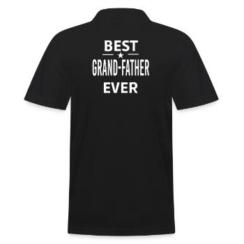 Der beste GROSSVATER aller Zeiten - Männer Poloshirt - Schwarz - Hinten - Kai (181cm)