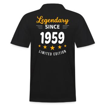 Legendary since 1959 - Men's Polo Shirt - black - Back - Kai (181cm)