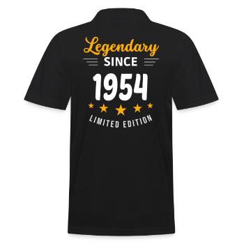 Legendary since 1954 - Men's Polo Shirt - black - Back - Kai (181cm)
