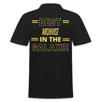 Best Ever IN THE GALAXIE ARCHIVIST - Men's Polo Shirt - black - Back - Kai (181cm)