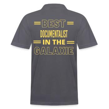 Best Ever IN THE GALAXIE DOCUMENTALIST - Polo Homme - charbon - Dos - Nico (186cm)