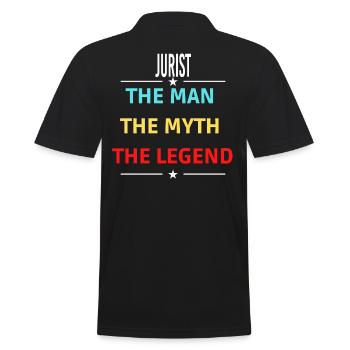 L’homme Le mythe La légende JURISTE - Polo Homme - noir - Dos - Kai (181cm)
