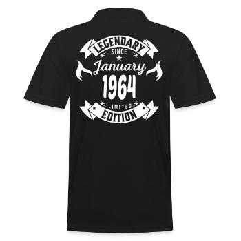 Legendary since January 1964 - Polo Homme - noir - Dos - Kai (181cm)