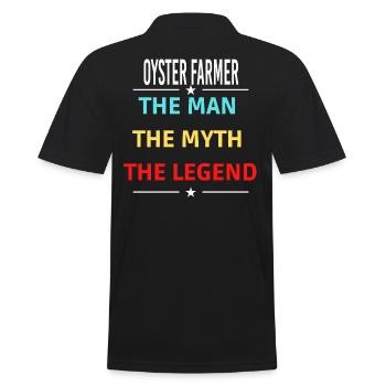 The Man The Myth The Legend OYSTER FARMER - Polo Homme - noir - Dos - Kai (181cm)
