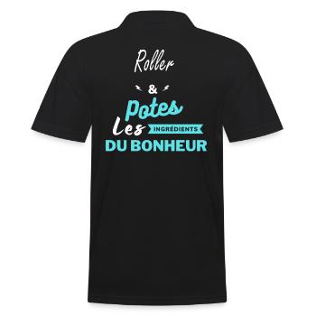 potes les ingrédients du bonheur Roller - Polo Homme - noir - Dos - Kai (181cm)