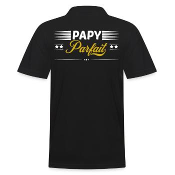 Papy parfait - Polo Homme - noir - Dos - Kai (181cm)