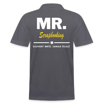 MR. souvent imité, jamais égalé Scrapbooking - Polo Homme - charbon - Dos - Nico (186cm)