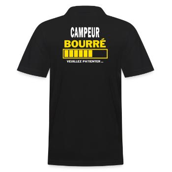 CAMPEUR bourré HUMOUR - Polo Homme - noir - Dos - Kai (181cm)