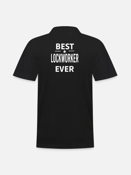 Best Ever LOCKWORKER - Men's Polo Shirt - black