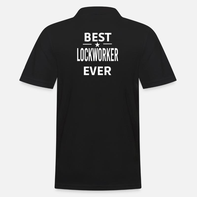 Best Ever LOCKWORKER - Men's Polo Shirt - black