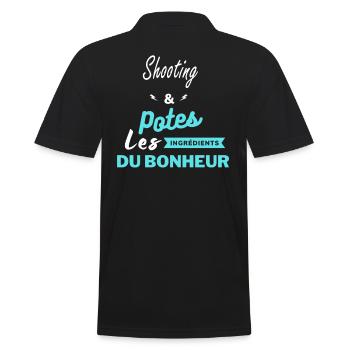 potes les ingrédients du bonheur Shooting - Polo Homme - noir - Dos - Kai (181cm)