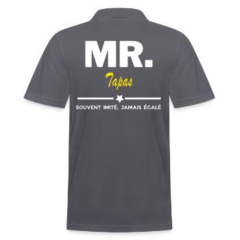 MR. souvent imité, jamais égalé Tapas - Polo Homme - charbon - Dos - Nico (186cm)