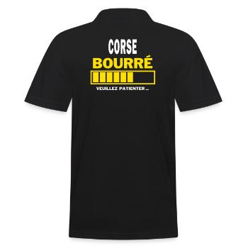 CORSE bourré HUMOUR - Polo Homme - noir - Dos - Kai (181cm)
