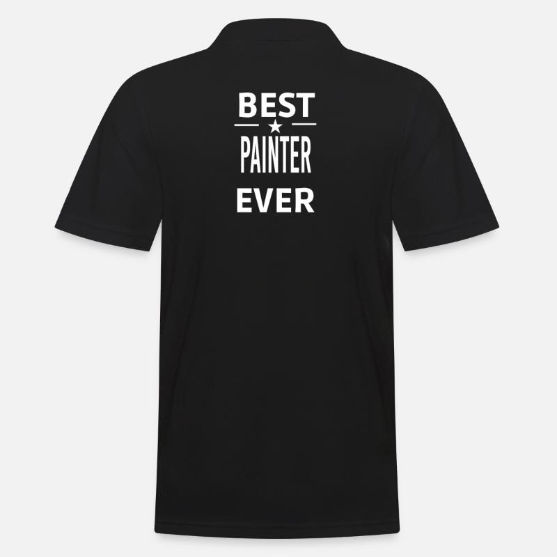 Best Ever PAINTER - Men's Polo Shirt - black