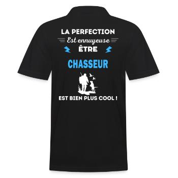 La perfection est ennuyeuse cool chasseur - Polo Homme - noir - Dos - Kai (181cm)