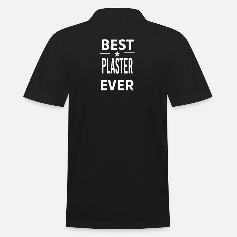 Best Ever PLASTER - Männer Poloshirt - Schwarz