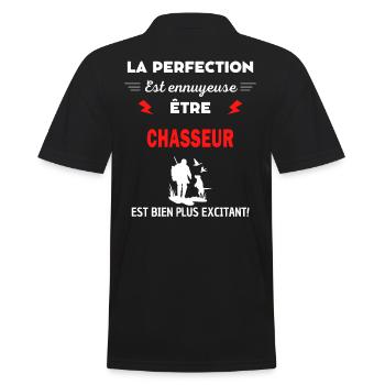 La perfection est ennuyeuse excitant! chasseur - Polo Homme - noir - Dos - Kai (181cm)