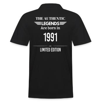 LEGENDS ARE BORN IN 1991 LIMITED EDITION - Polo Homme - noir - Dos - Kai (181cm)