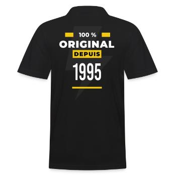 100 % original depuis 1995 CADEAU Anniversaire - Polo Homme - noir - Dos - Kai (181cm)