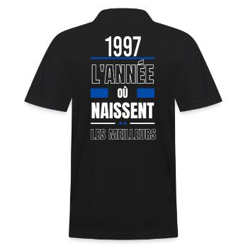 L'année où naissent les meilleurs 1997 - Polo Homme - noir - Dos - Kai (181cm)
