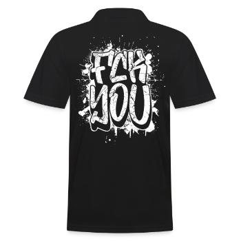 F*ck You Graffiti – Pour tous sans filtres - Polo Homme - noir - Dos - Kai (181cm)