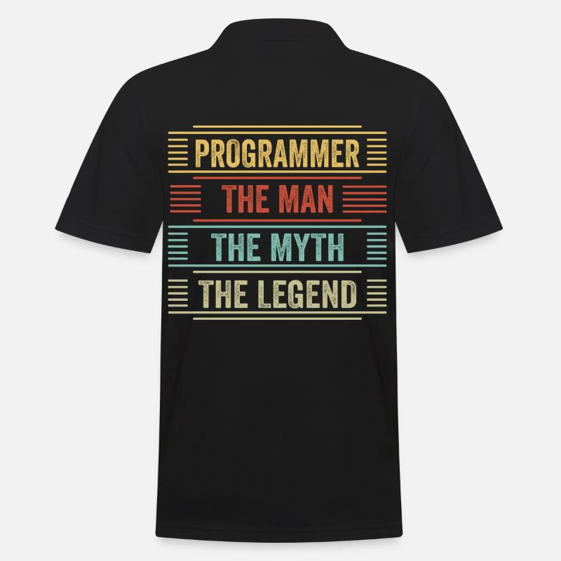 Programmer Developer Programmer - Men's Polo Shirt - black