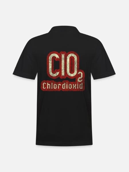 Chlorine dioxide CDL CDS - Men's Polo Shirt - black