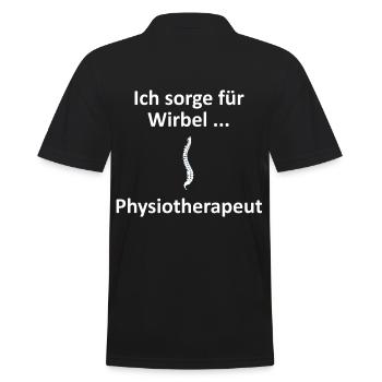 Physiothérapeute, je prends soin des vertèbres. Cadeau amusant - Polo Homme - noir - Dos - Kai (181cm)