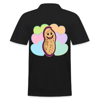 Retro Vintage Peanut Nut 80 Colorful Kids Baby - Polo Homme - noir - Dos - Kai (181cm)