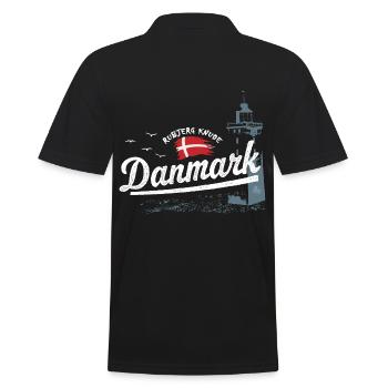 Danmark - Rubjerg Knude - Denmark - Men's Polo Shirt - black - Back - Kai (181cm)