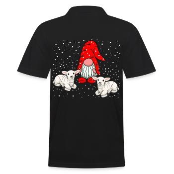 Christmas Gnomes Gnomes Fairy Tale Nicholas Xmas - Men's Polo Shirt - black - Back - Kai (181cm)