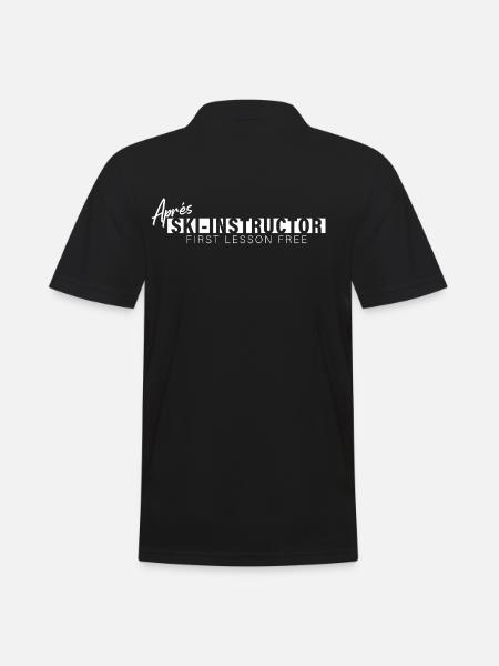 Après Ski Instructor – Motif - Men's Polo Shirt - black