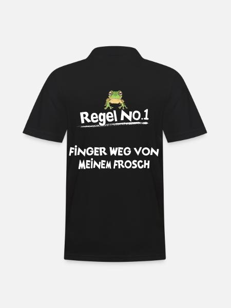 Frösche Frosch - Männer Poloshirt - Schwarz