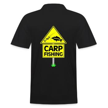 Carp Fishing Bait Carp Gifts Angler Fish - Men's Polo Shirt - black - Back - Kai (181cm)