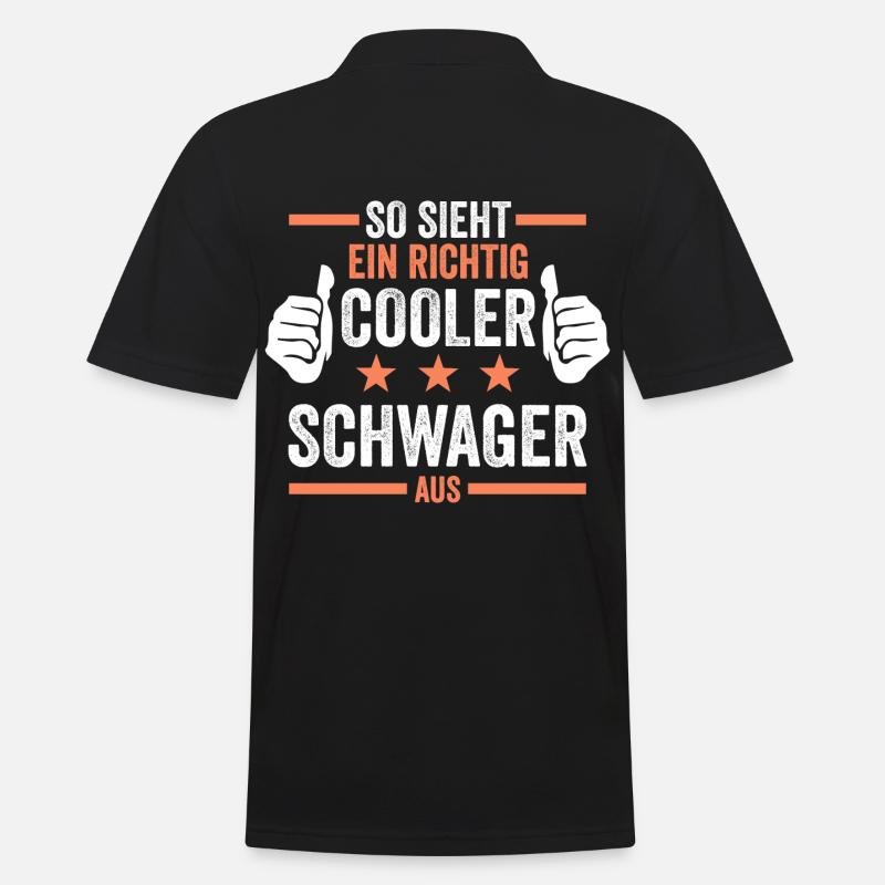 Cooler Schwager - Männer Poloshirt - Schwarz