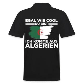 Algerier Algerische Flagge Algeria Amazigh L'alger - Männer Poloshirt - Schwarz - Hinten - Kai (181cm)