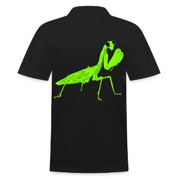 Worshiper Mantis Religiosa Instekt - Men's Polo Shirt - black - Back - Kai (181cm)