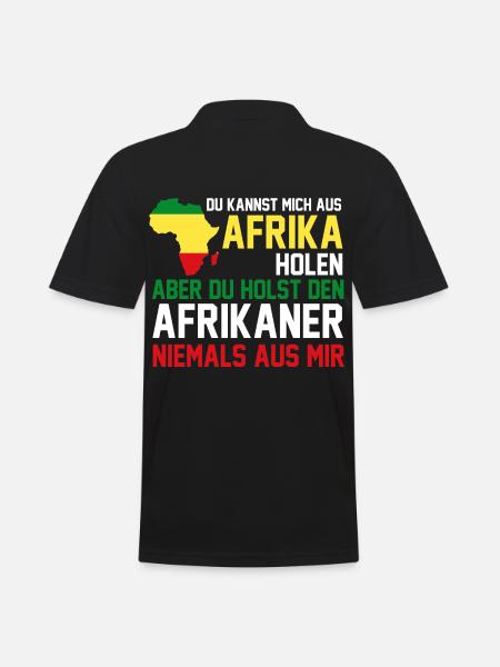 Spdafrika Afrikaner Afrikanerin Afrika - Männer Poloshirt - Schwarz