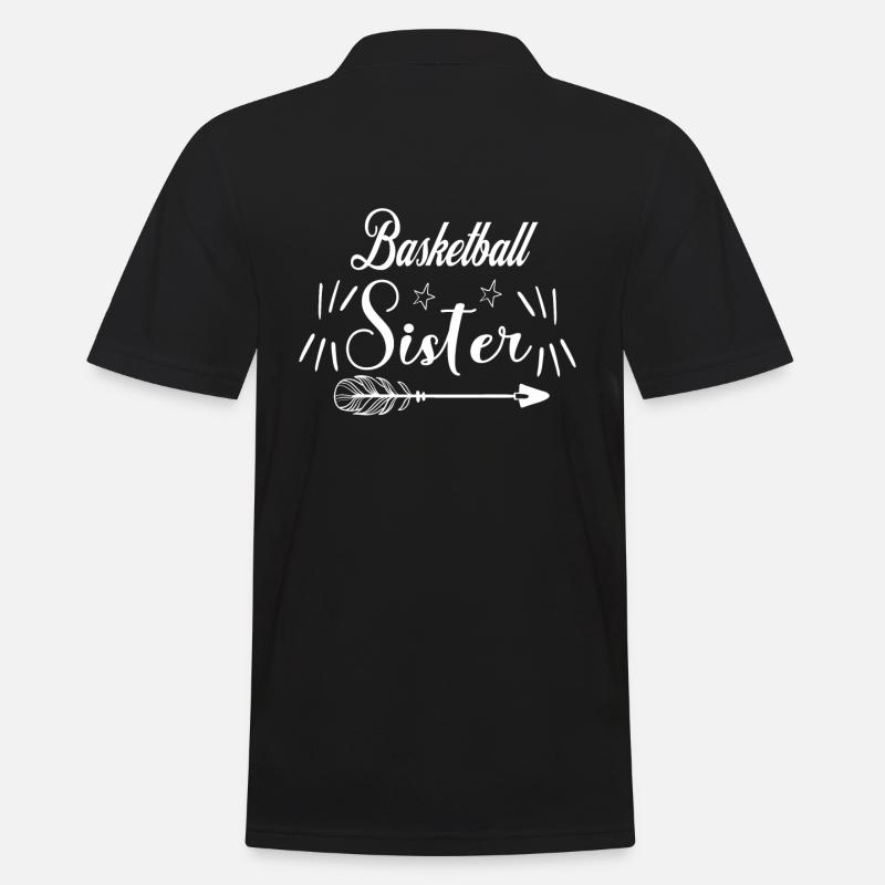 Basketball Sœur - Polo Homme - noir